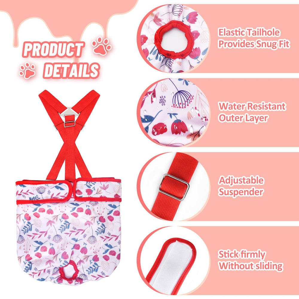 CZMIYRPY absorbent multi-layer dog diaper to help keep spaces clean.