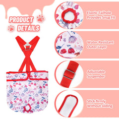 CZMIYRPY absorbent multi-layer dog diaper to help keep spaces clean.