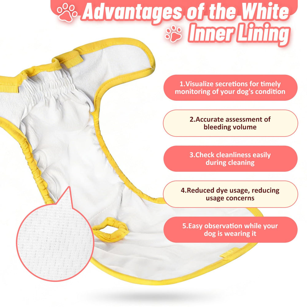 CZMIYRPY white-lining detail helps quick cleanliness checks on the diaper.