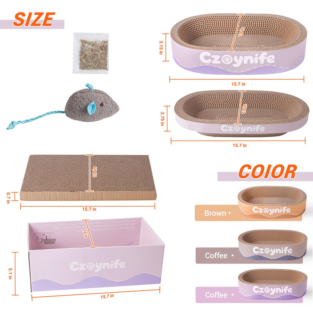 Czoynife bowl-shaped cat bed offers cozy resting area