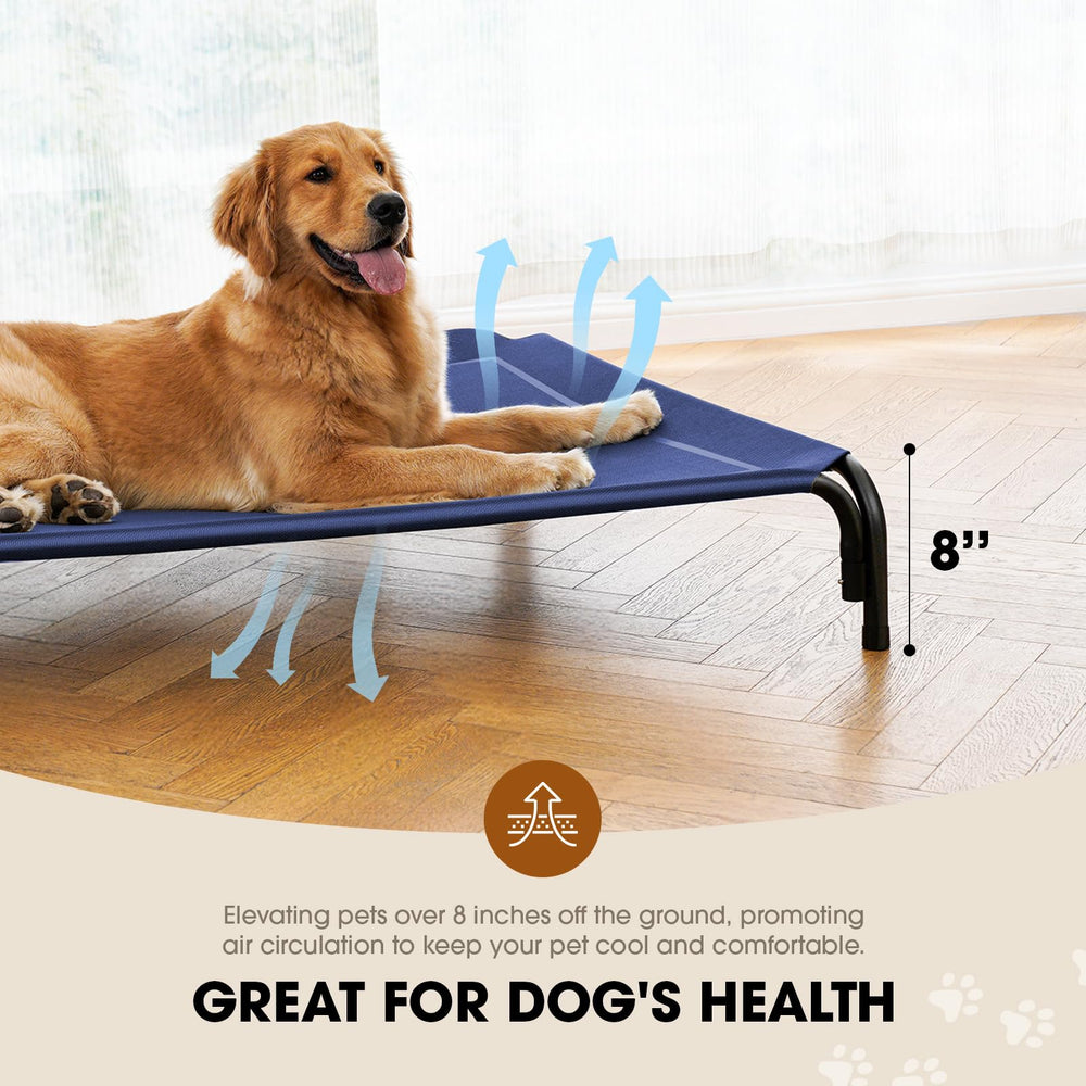 Czpalo dog bed with skid-resistant feet stays steady during jumps.