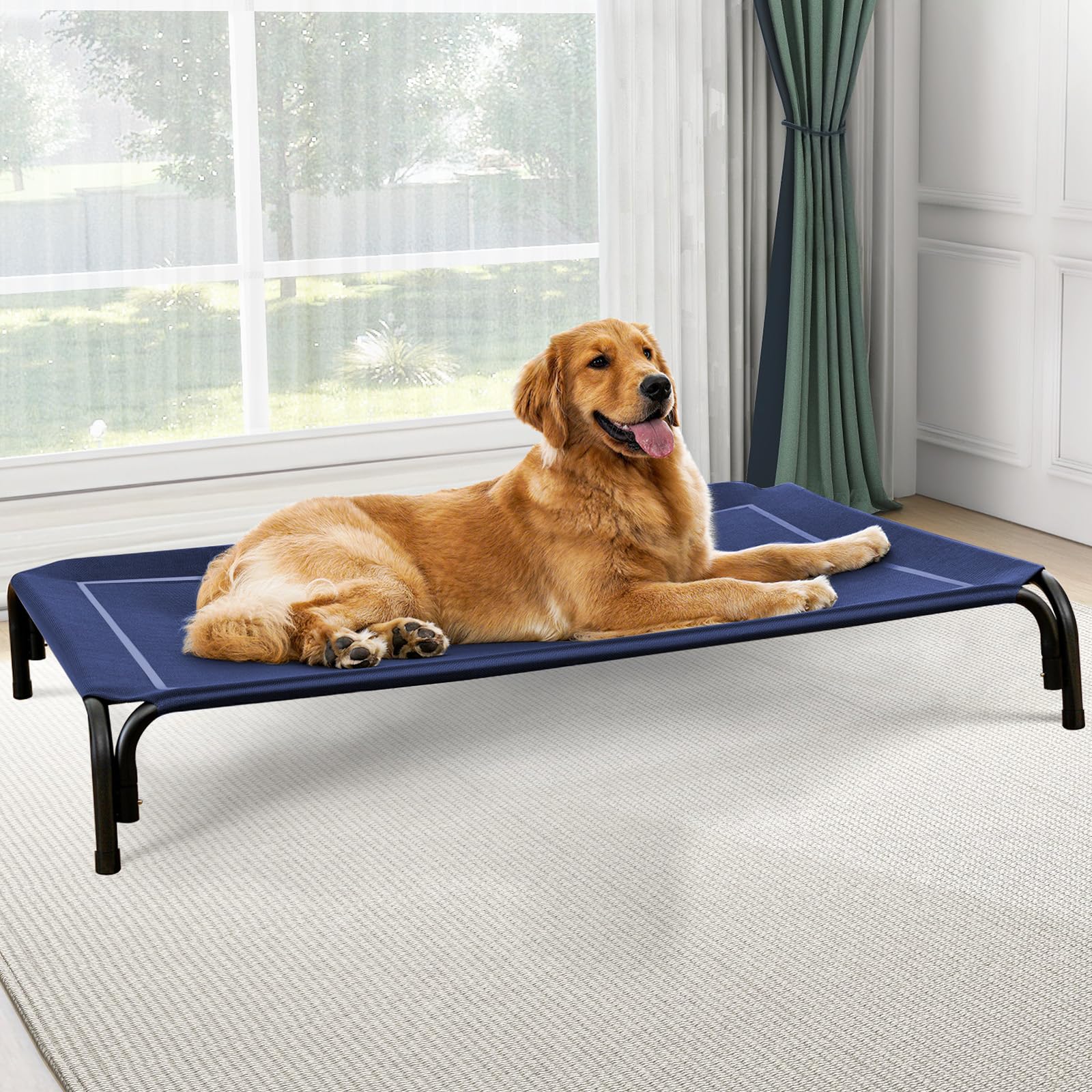 Czpalo elevated dog bed frame for indoor or outdoor use.