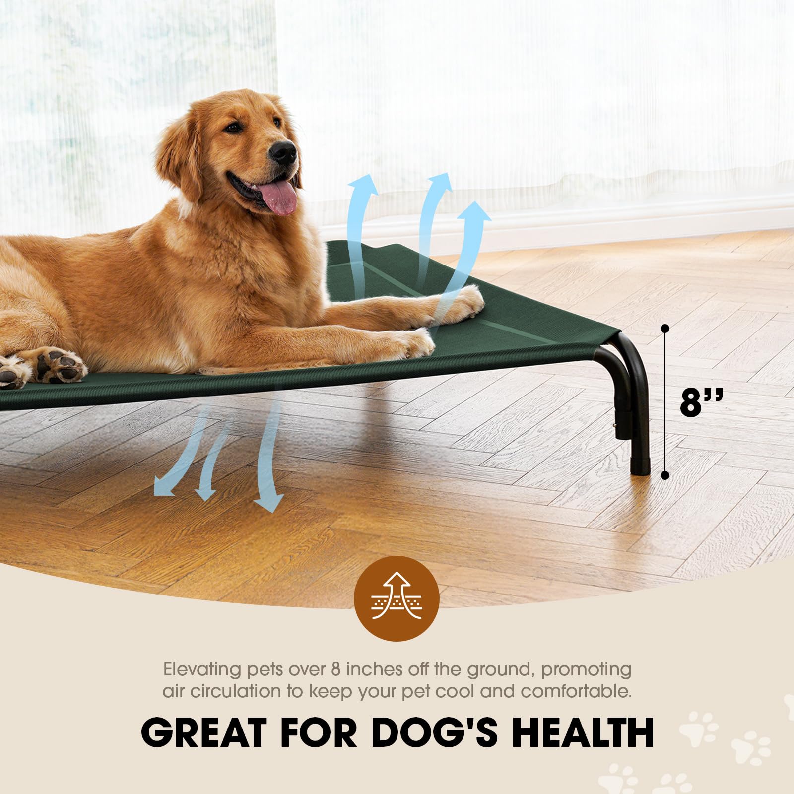 Czpalo portable dog bed ready for outdoor adventures and camping.