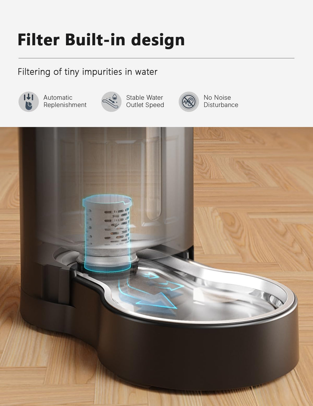 CZPET large-capacity-water-storage reduces refills during trips.