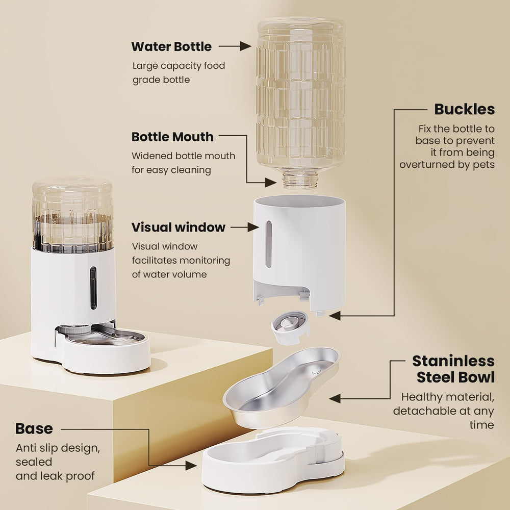 CZPET quiet operation without power keeps a calm drinking environment for pets.