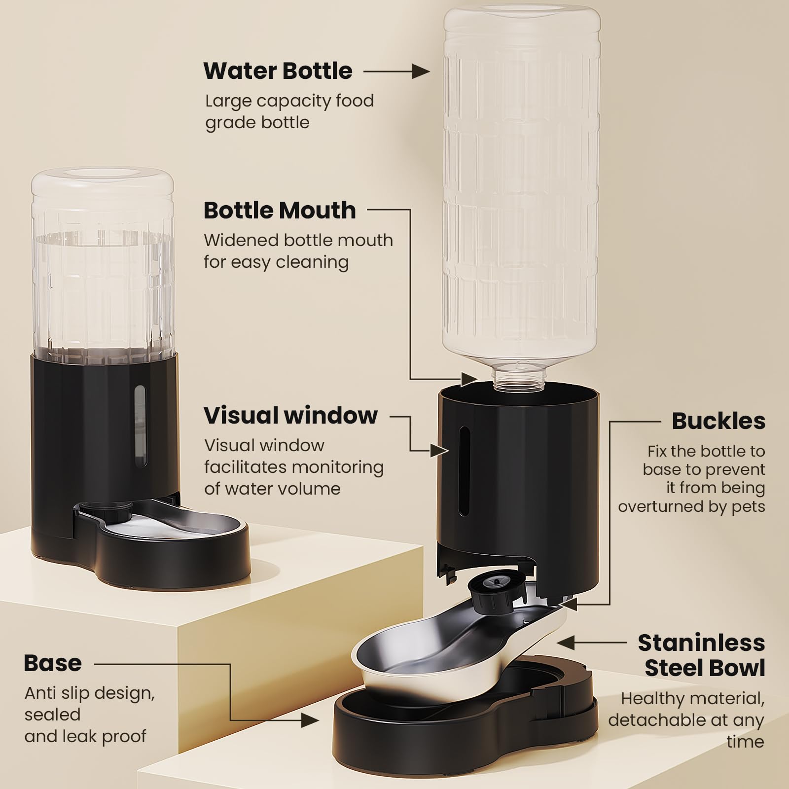 CZPET upgraded cleaning brush kit for 360-degree scrubbing.