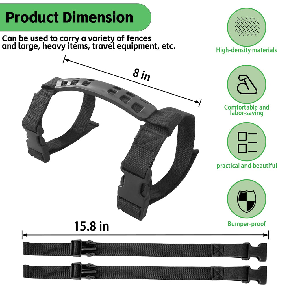 DaBoQQQ strap showing compatibility with 6-panel fences for moving