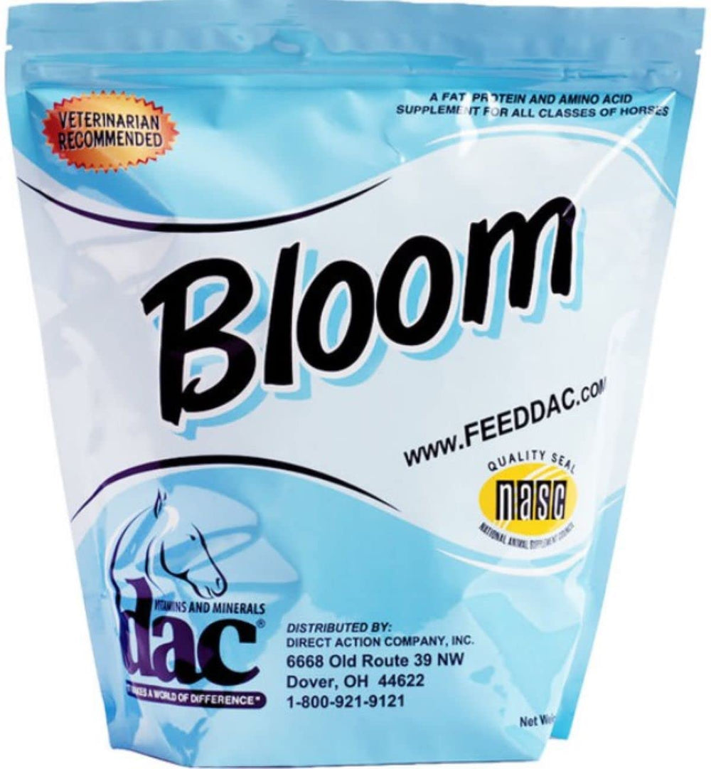 Horse being fed DAC Bloom to help maintain weight and energy