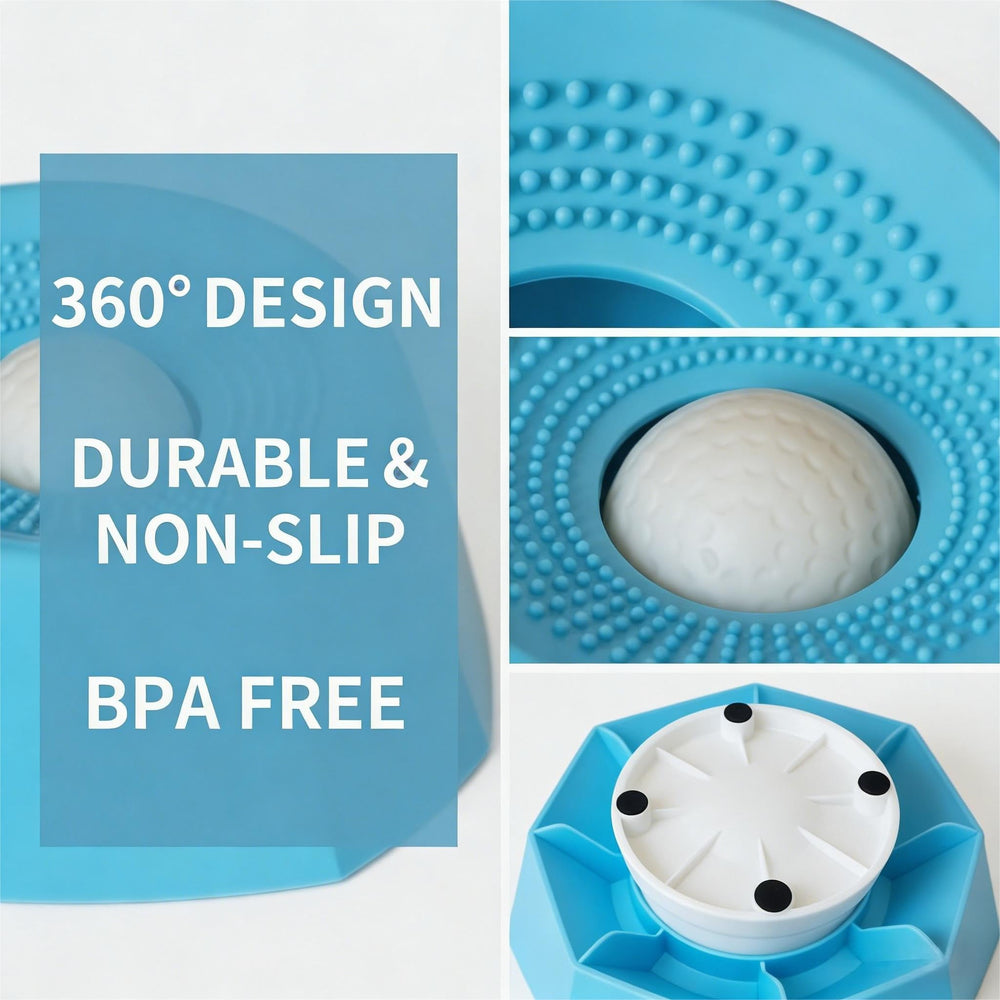 Dadanfly durable non-slip base keeps the lick sphere steady.