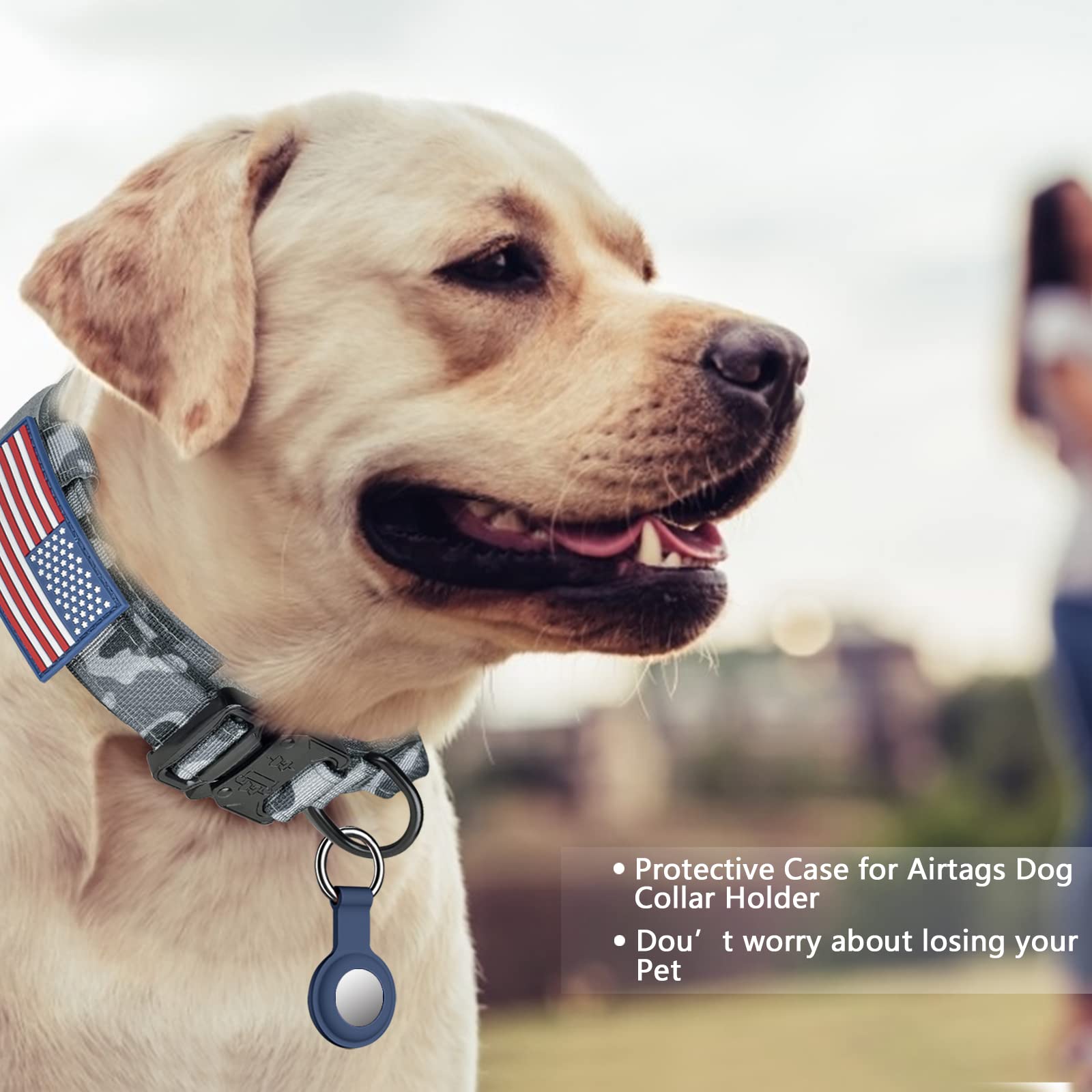 DAGANXI tactical collar control handle close-up for confident dog training.