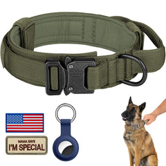DAGANXI Tactical Dog Collar with control handle improves control during training and outdoor hikes.