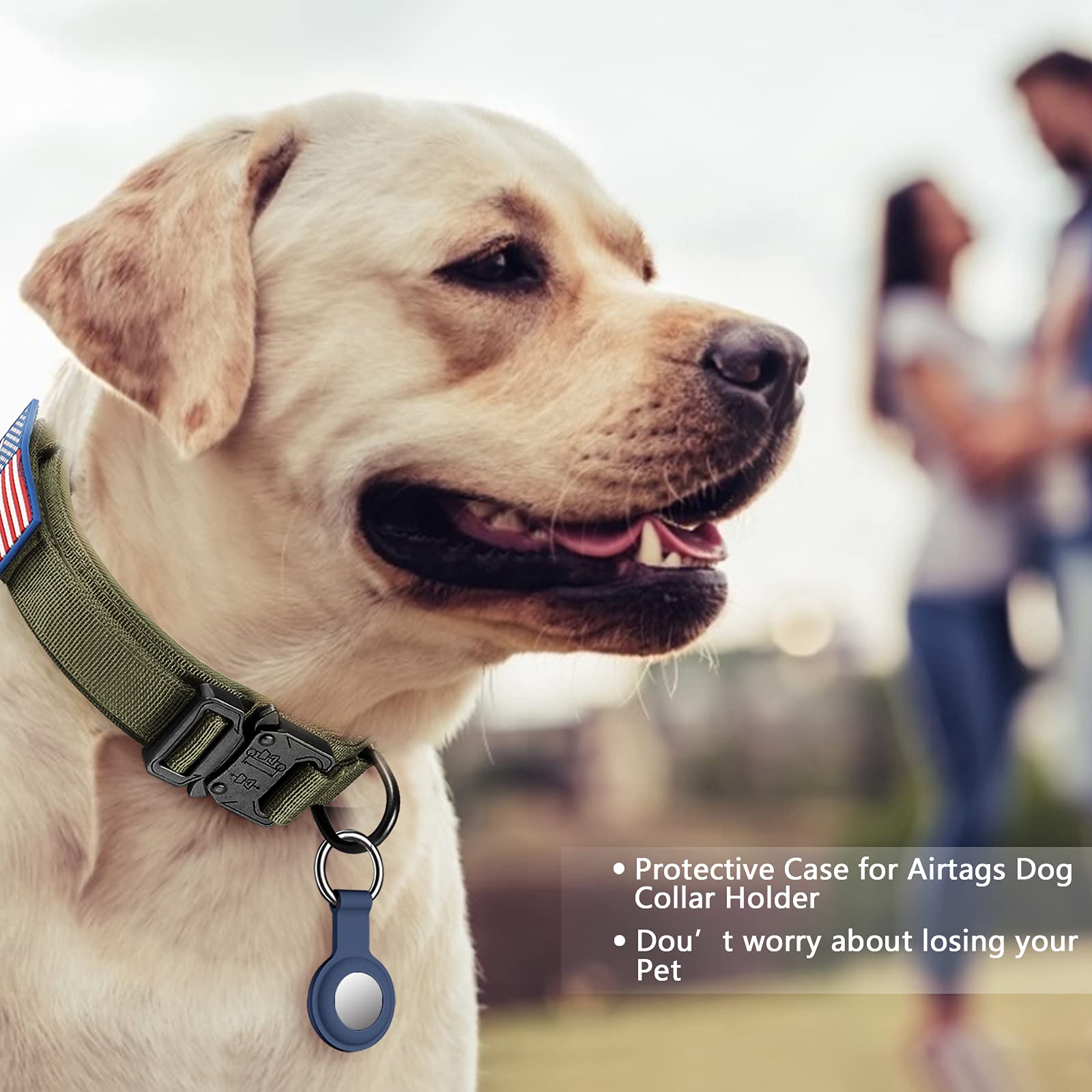 DAGANXI Tactical Dog Collar with durable 1000D nylon for lasting outdoor use.