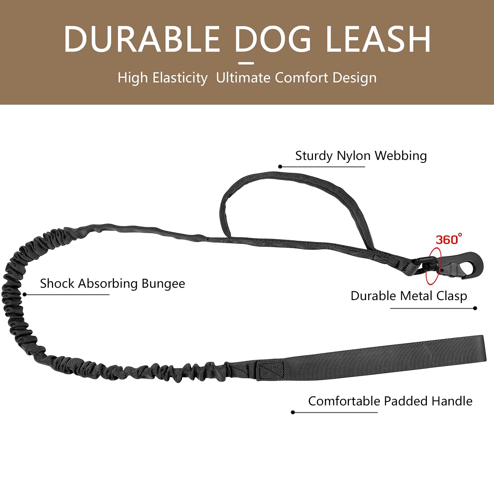 DAGANXI Tactical dog collar set heavy buckle—secure closure for strong dogs