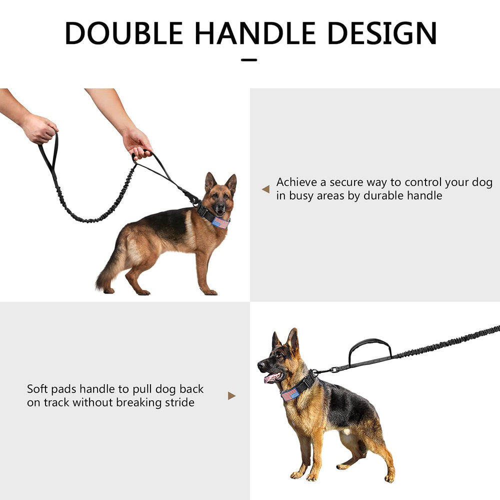 DAGANXI Tactical dog collar set size guide—accurate neck measurement for fit