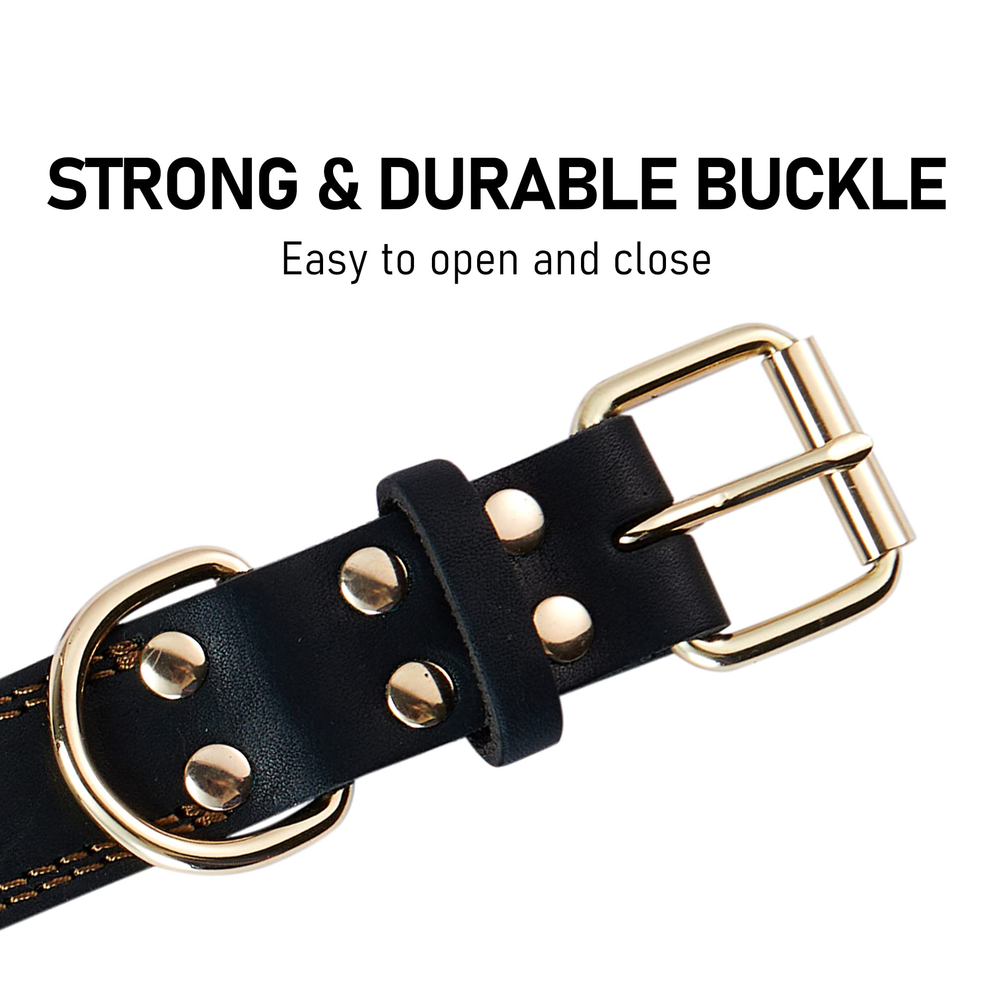 DAIHAQIKO XL 1.4in collar fits 18.6-25.8in necks for big breeds