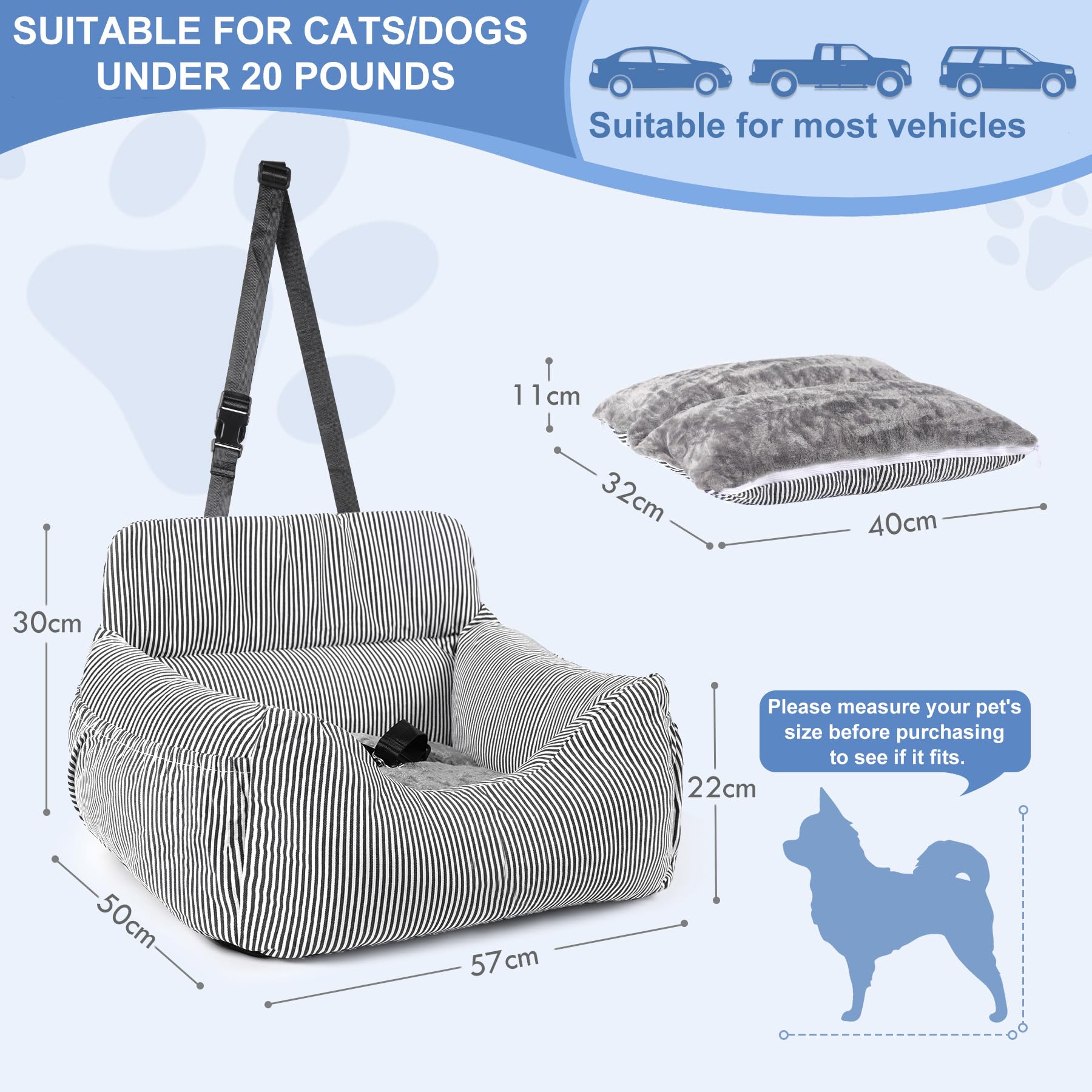 Daitore anchor straps attach seat firmly to car for stability.