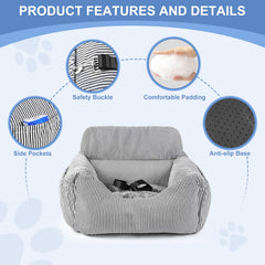 Daitore side pockets store treats and toys within easy reach.