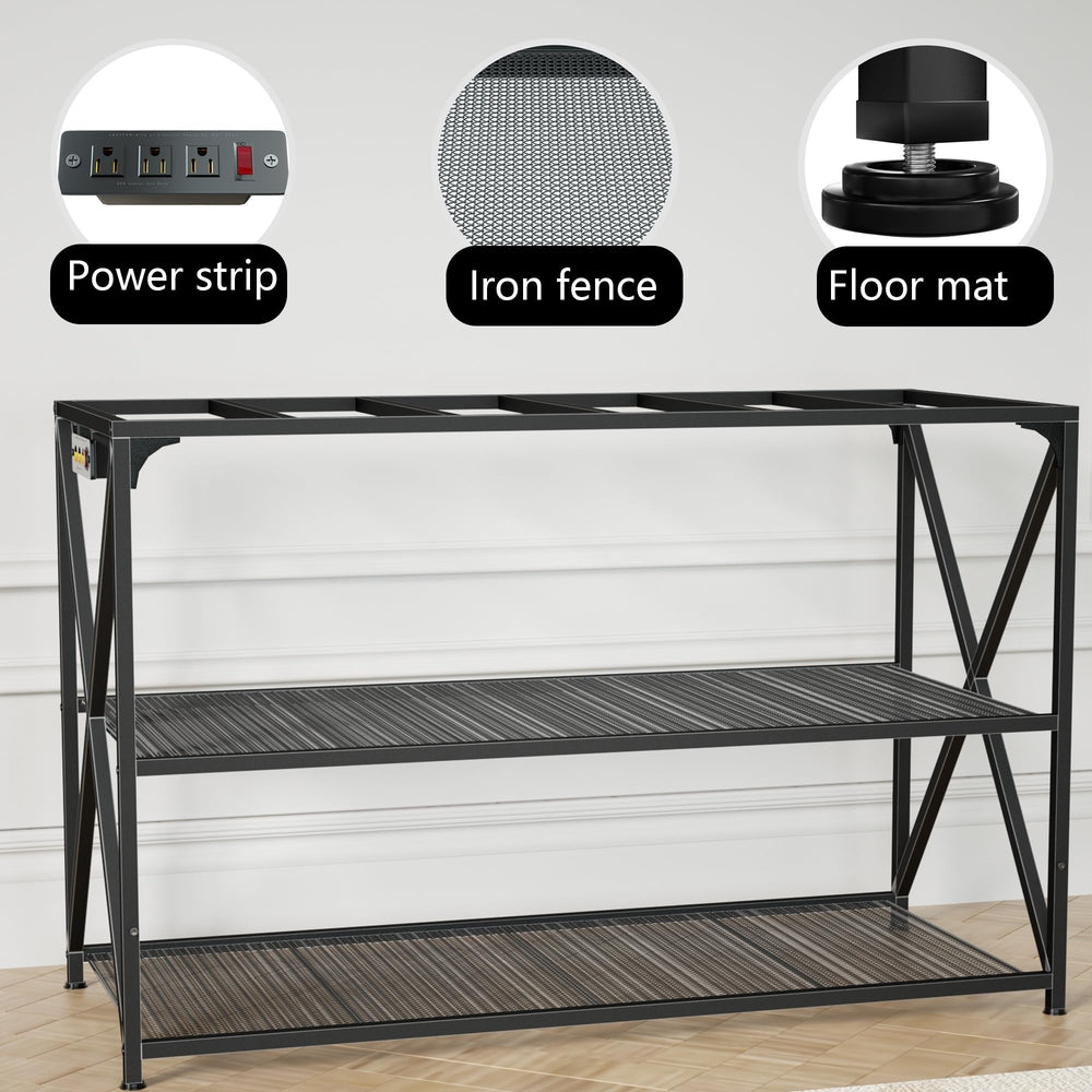 DALEMHOME reinforced corners and brackets minimize wobble for security.