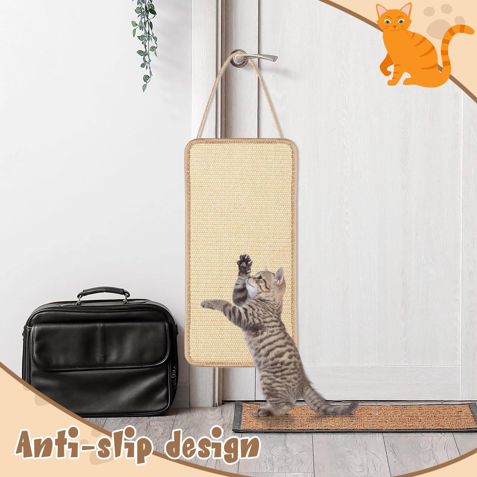 Dansydaisy compact scratcher set ideal for indoor kittens and adult cats.