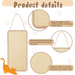 Dansydaisy natural sisal mat doubles as floor scratcher and lounging spot.