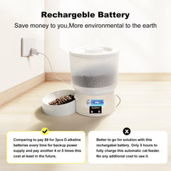 Darlipet slow-feed mode demonstrates measured portions for healthier eating.