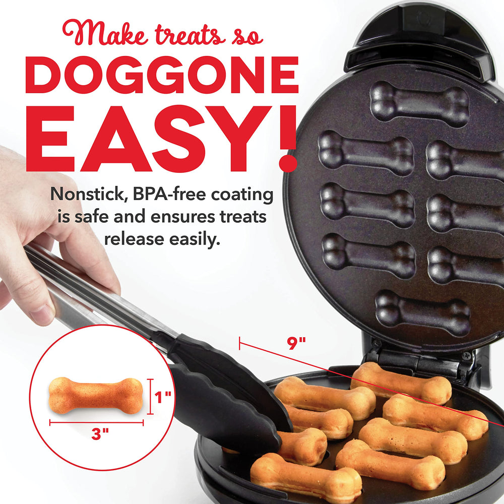 Dash Express Dog Treat Maker compact design fits neatly on your kitchen counter.