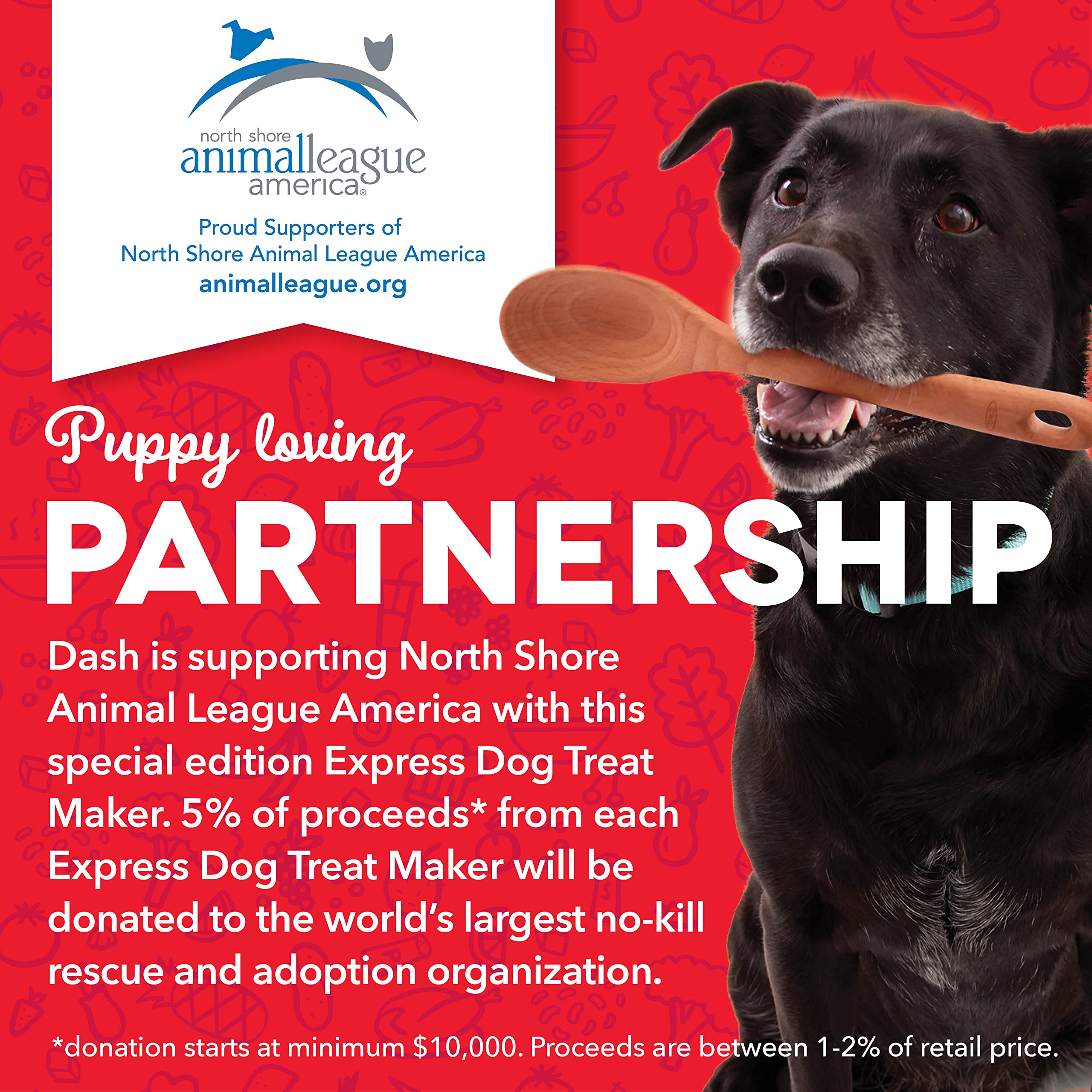 Dash Express Dog Treat Maker easy-clean surface simplifies after-bake cleanup.