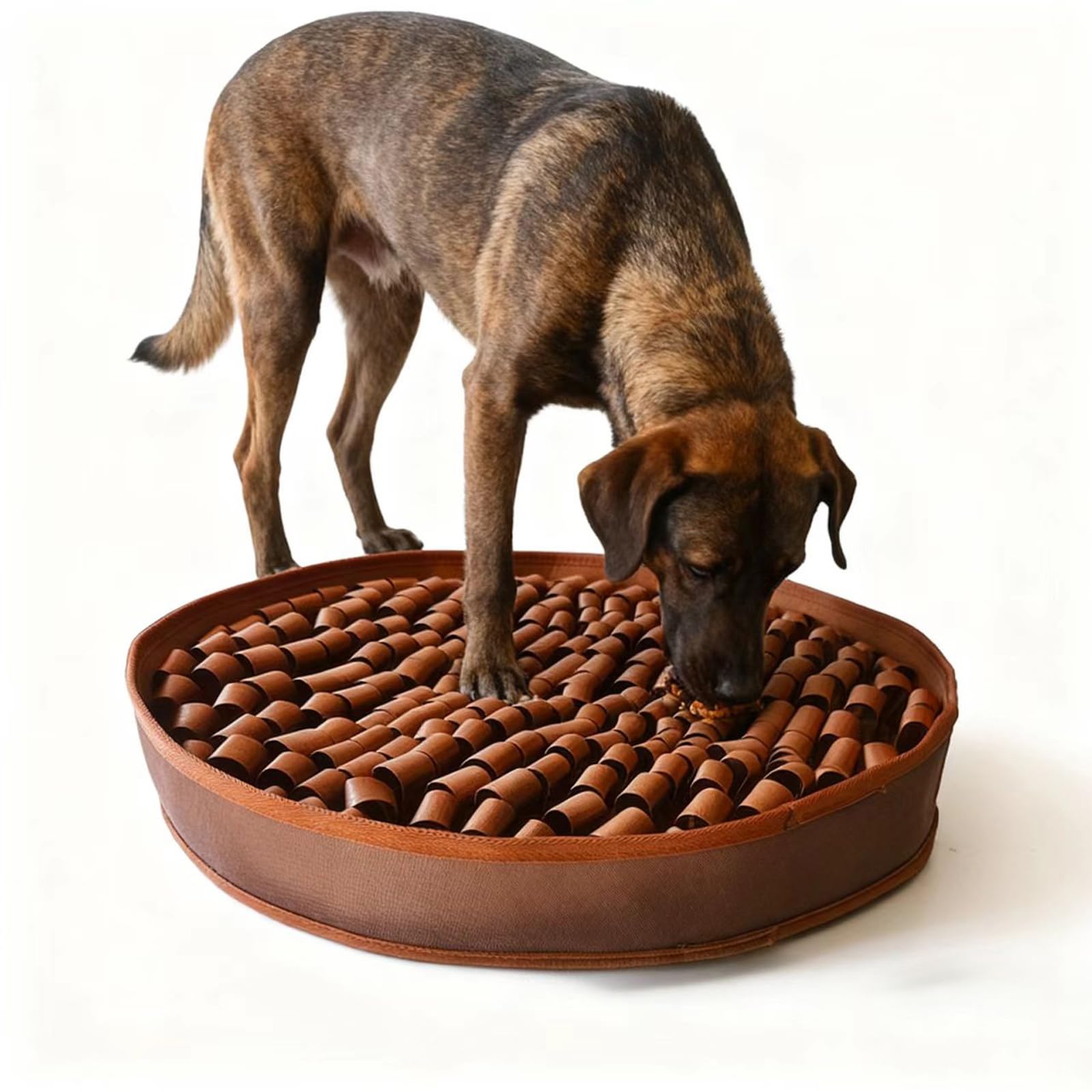 Non-slip backing adds grip on carpets for steady sniffing sessions.