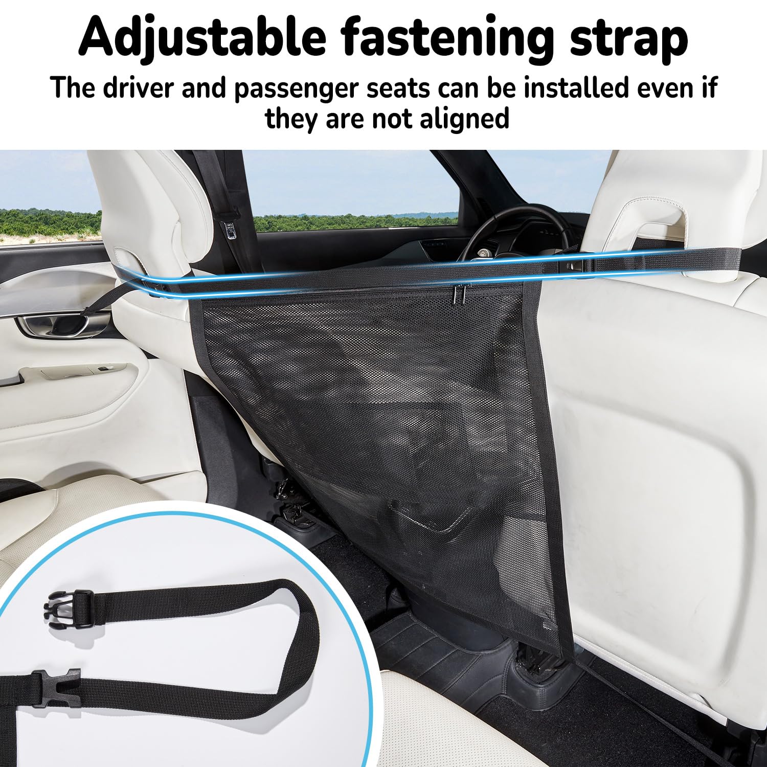 Data Mist dog car barrier thickened mesh for added durability