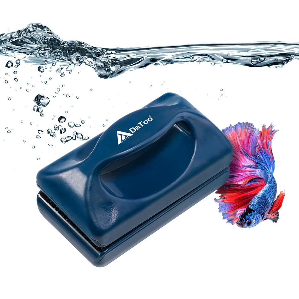 DaToo Mini Cleaner outside handle enables hands-free aquarium maintenance.