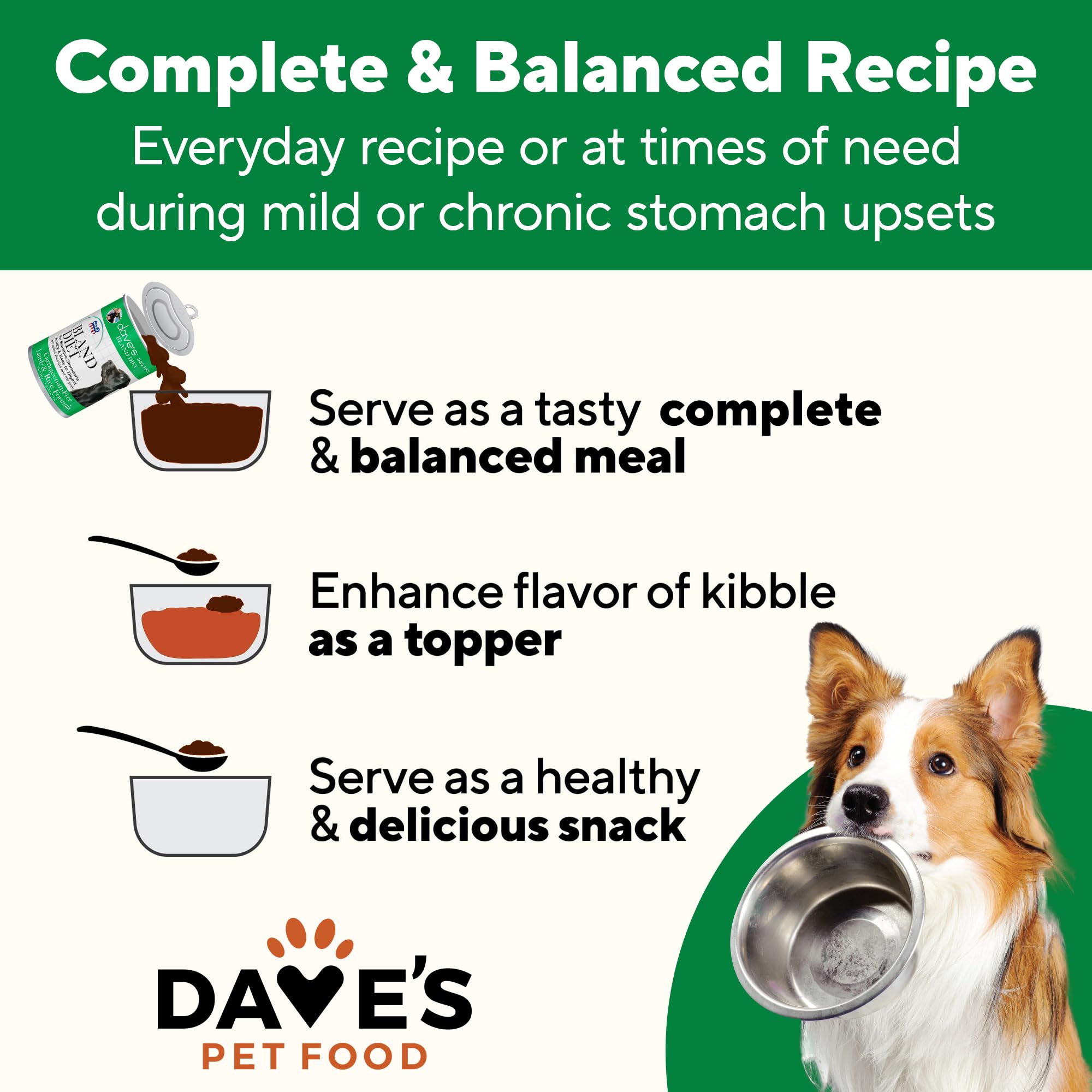 Dave's Pet Food 13.2 oz cans provide convenient, flexible feeding for on-the-go care.