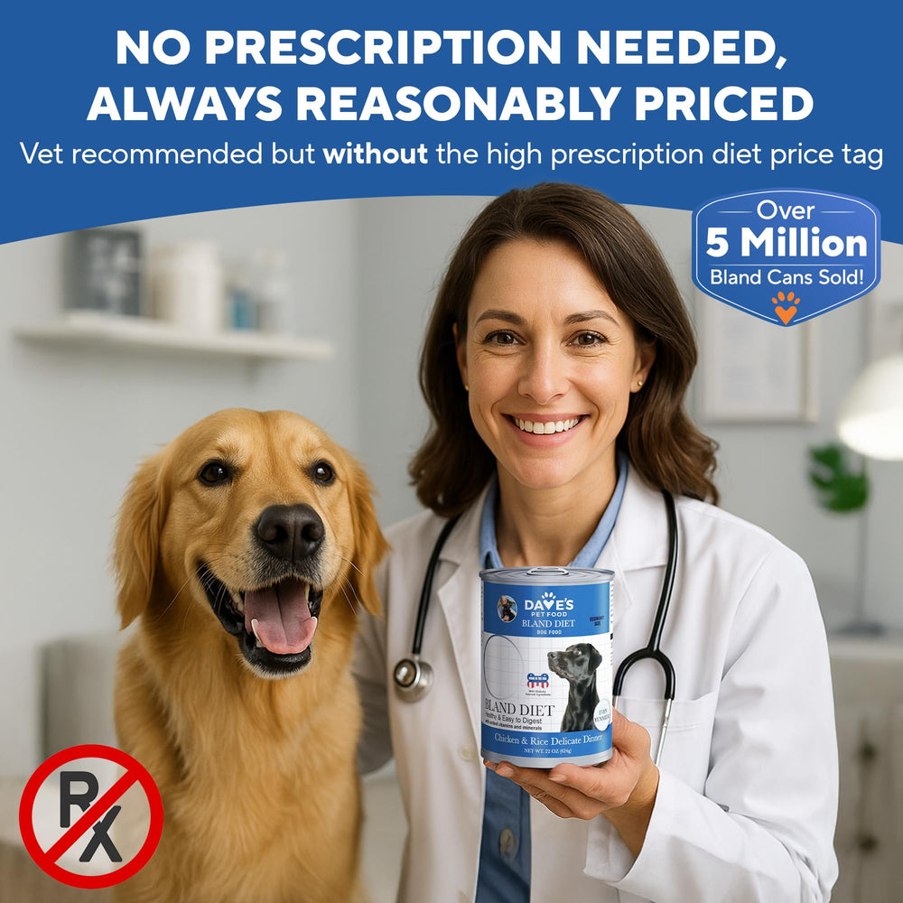 Dave's bland diet low-fat six percent supports gentle digestion