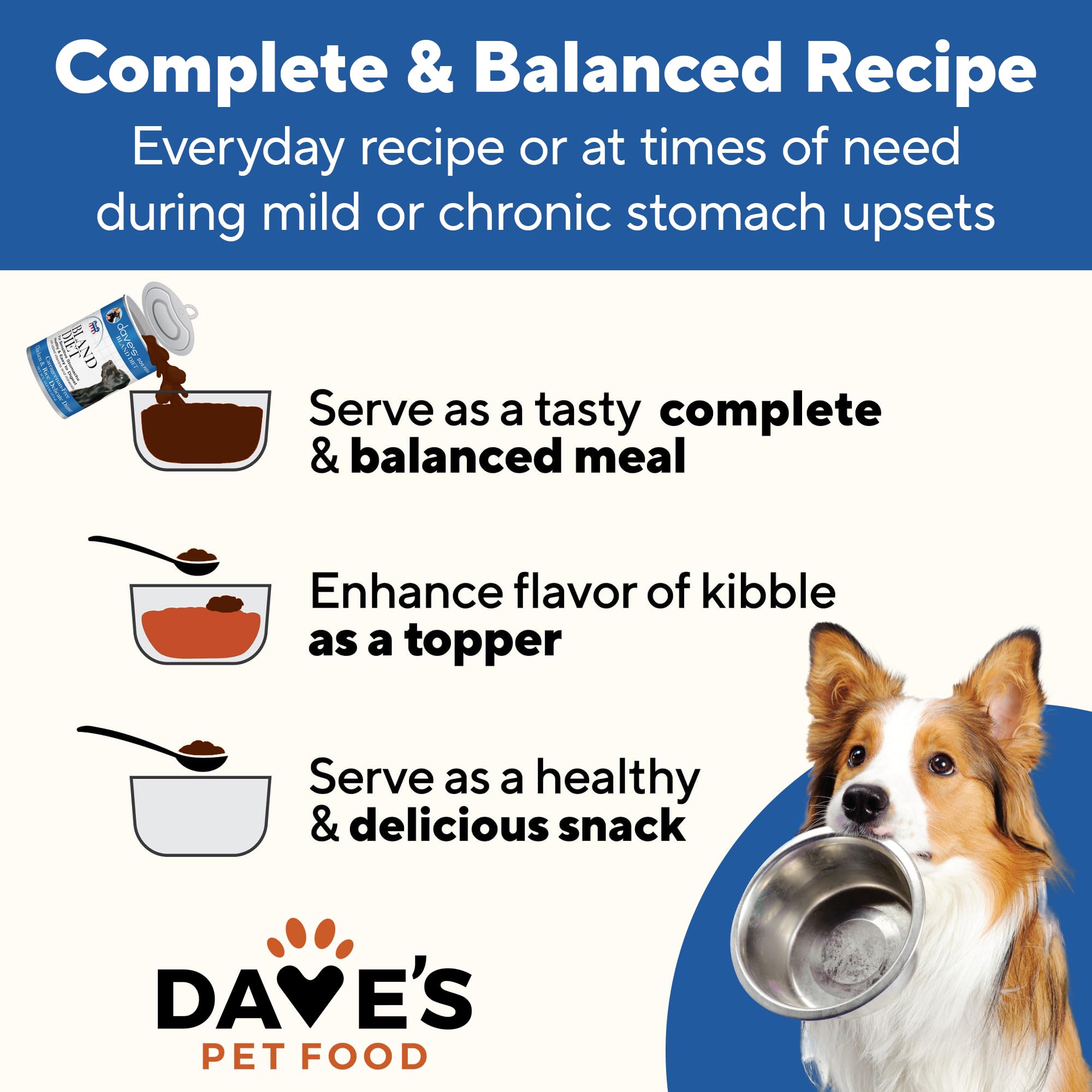 Dave's Bland Diet serving bowl presentation for easy meals.