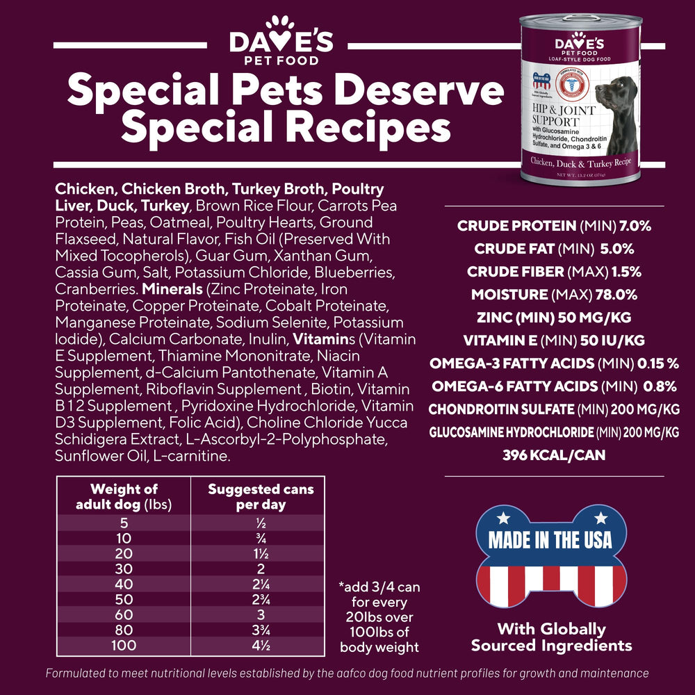 Dave's Pet Food case features consistent, convenient 13.2 oz cans.