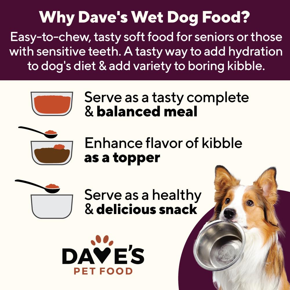 Dave's Pet Food case contents pair well with daily feeding routines.