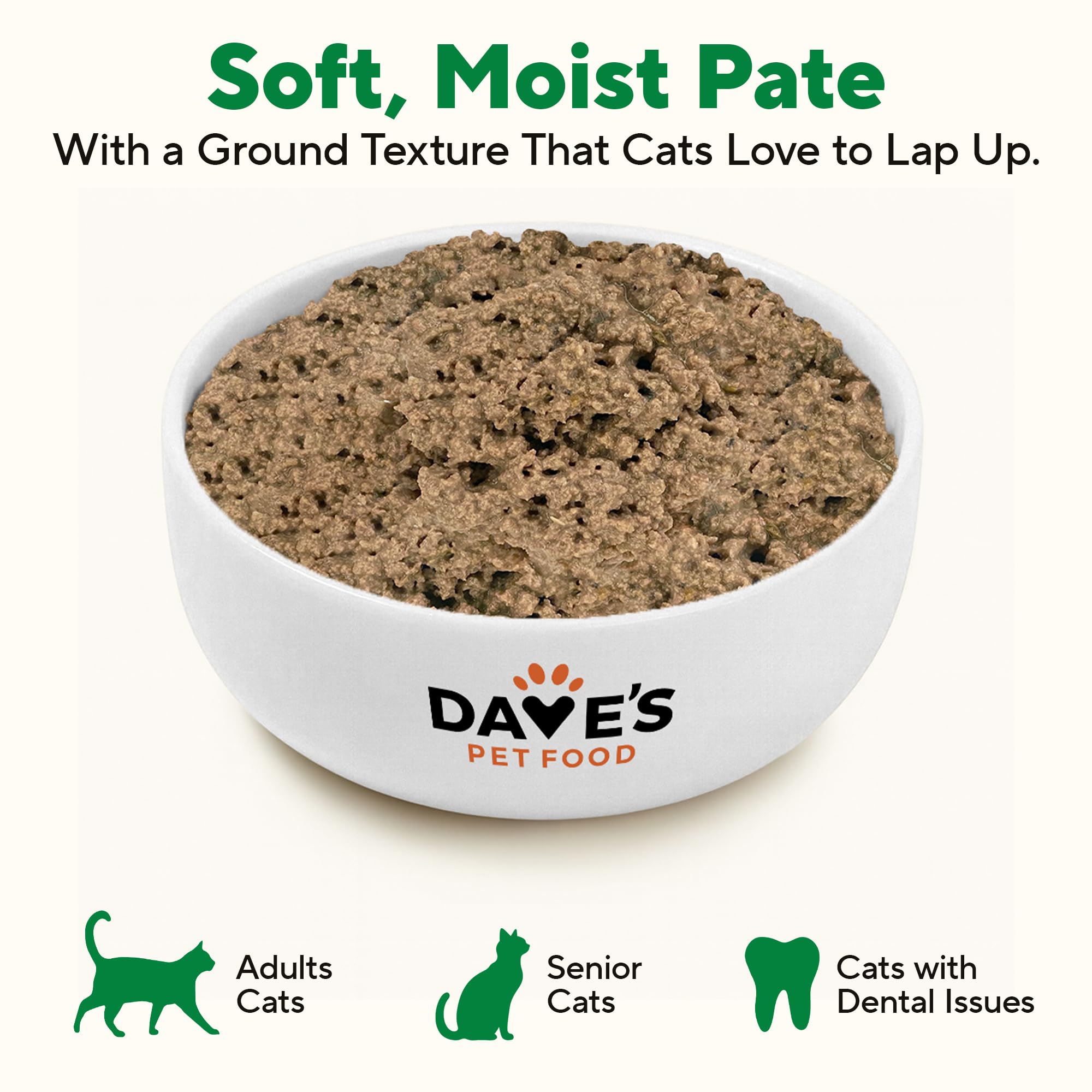 Dave's Pet Food Canada-made badge emphasized on the can packaging