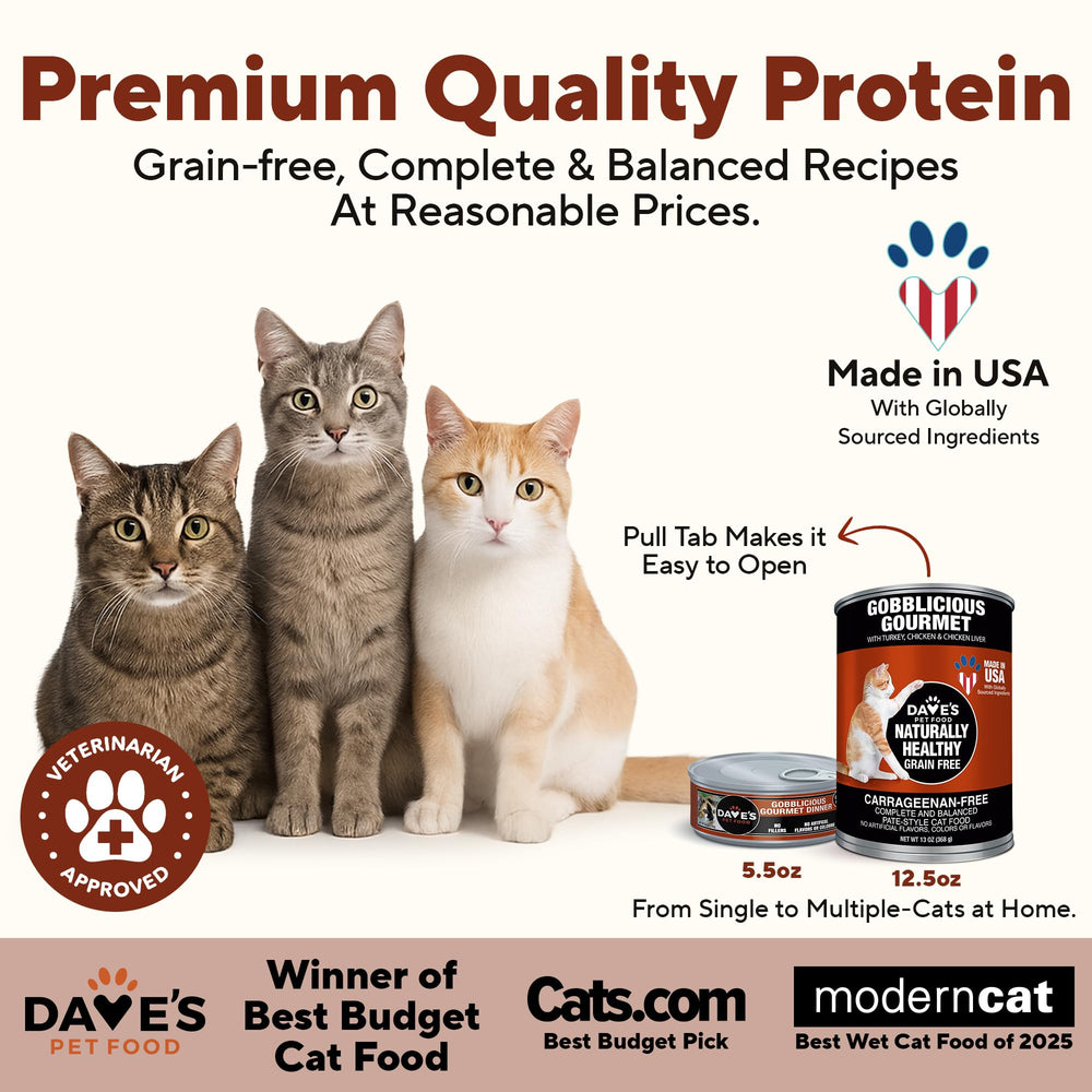 Dave's Pet Food grain-free pate served in bowl for easy feeding