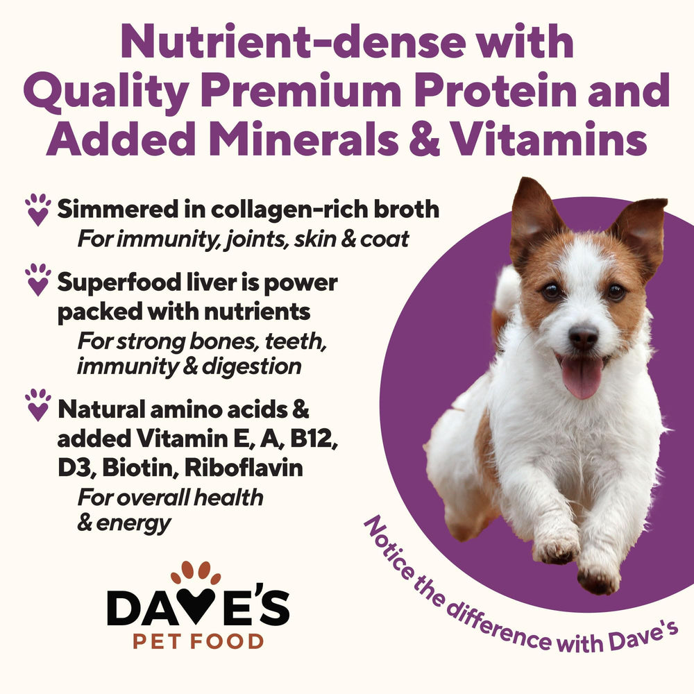 Bowl with Dave’s grain-free pork and sweet potato in broth, appealing texture