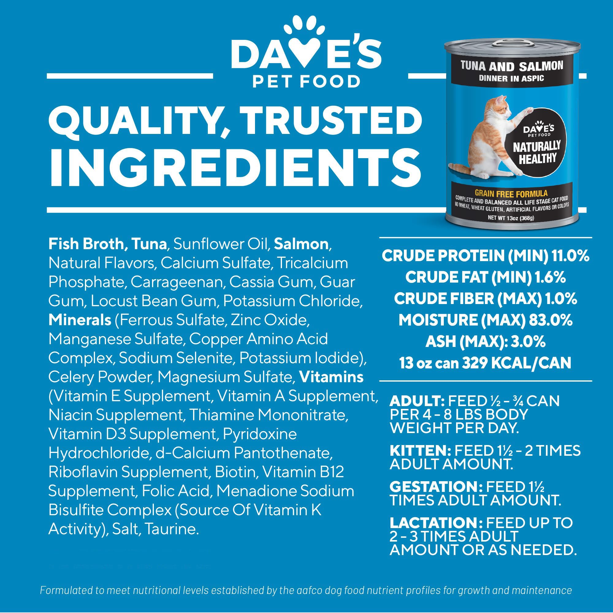 Dave's Pet Food aspic moisture highlights hydration-friendly dinner