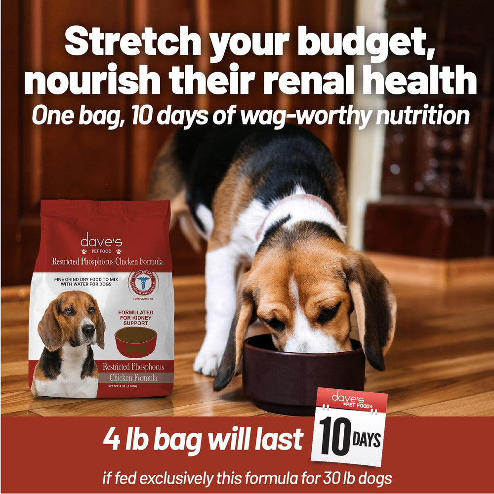 4 lb bag of Dave's Kidney Care kidney health formula.