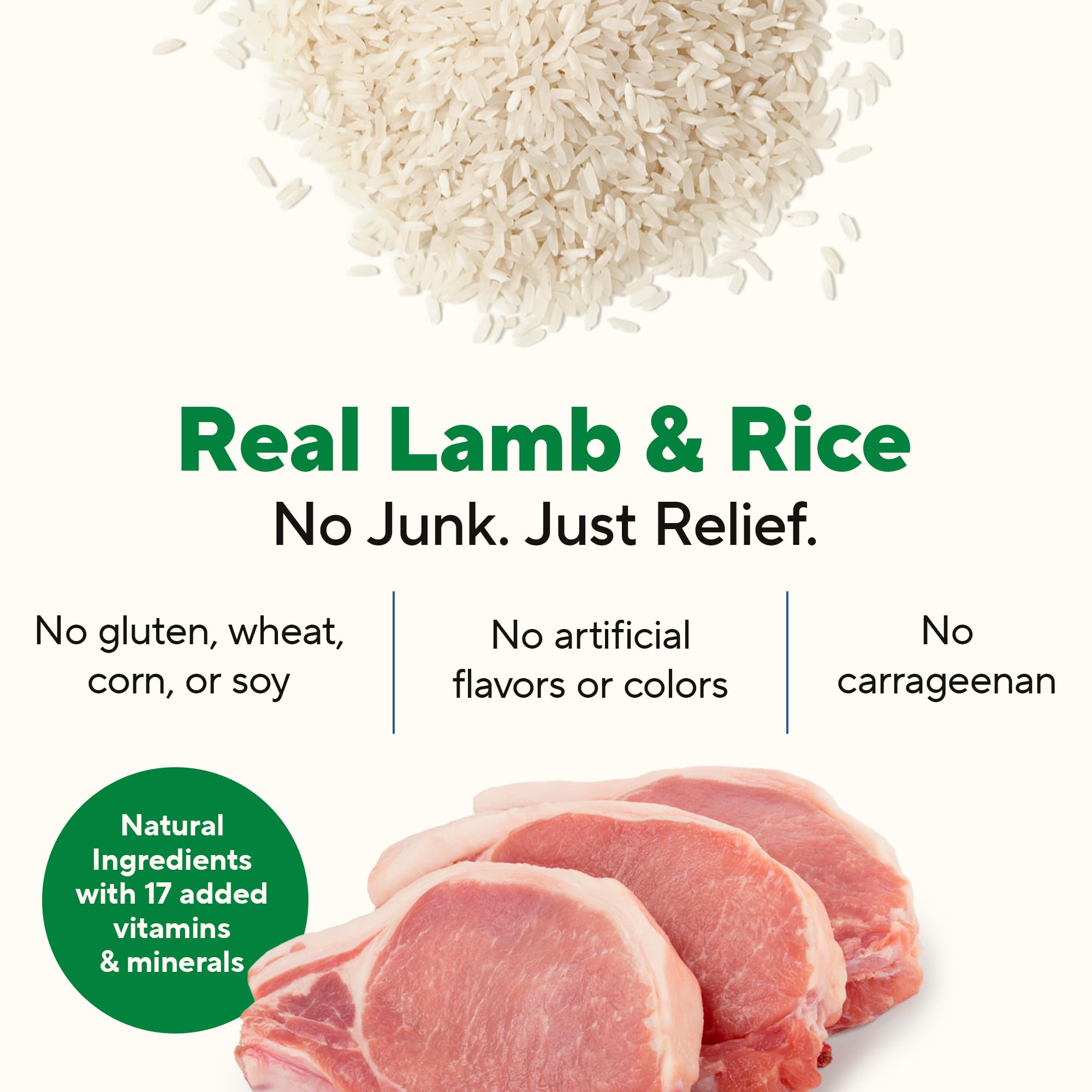 Dave's Pet Food low-fat 9% crude fat formula supports gentle digestion during flare-ups.