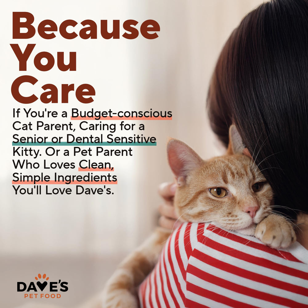 Packaging image highlighting natural ingredients in Dave's Pet Food