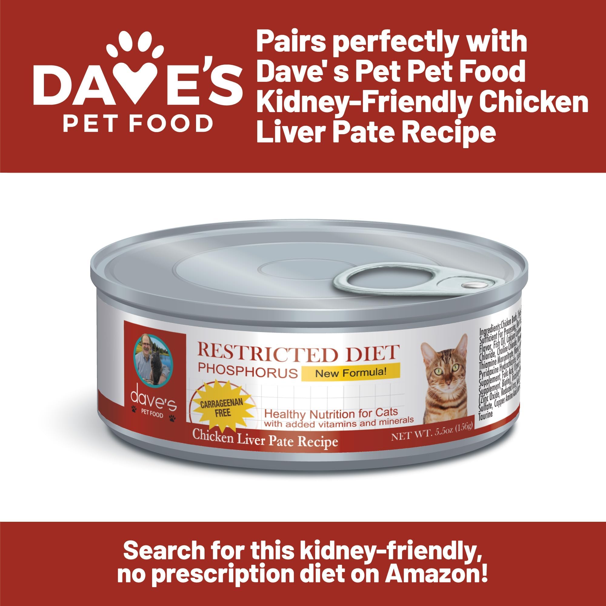 Dave's Pet Food Renal Cat Treats pair well with wet kidney diets for balance.