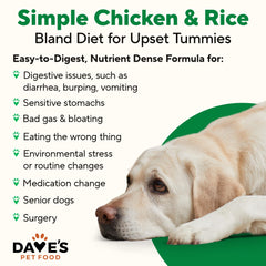 Dave's Pet Food lamb and rice canned food for sensitive stomachs and easy digestion.