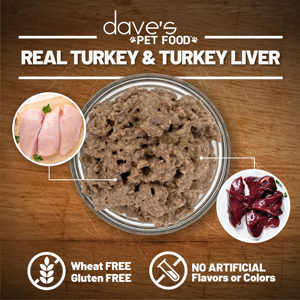 Dave's Pet Food single-source protein badge on can