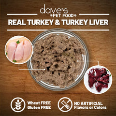 Dave's Pet Food single-source protein badge on can