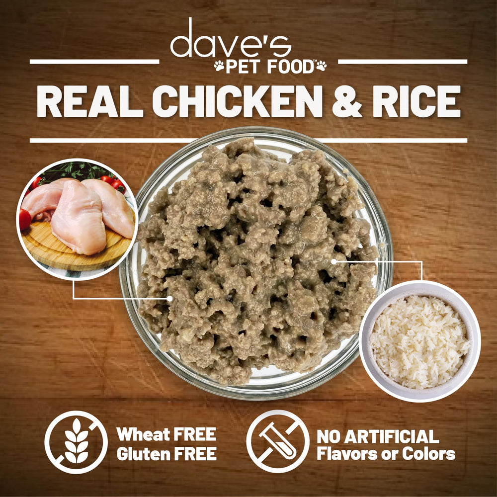 Dave's Pet Food wet gluten-free symbol on packaging