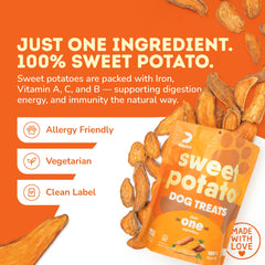 Davie's Naturals USA-made sweet potatoes sourced from North Carolina farms.