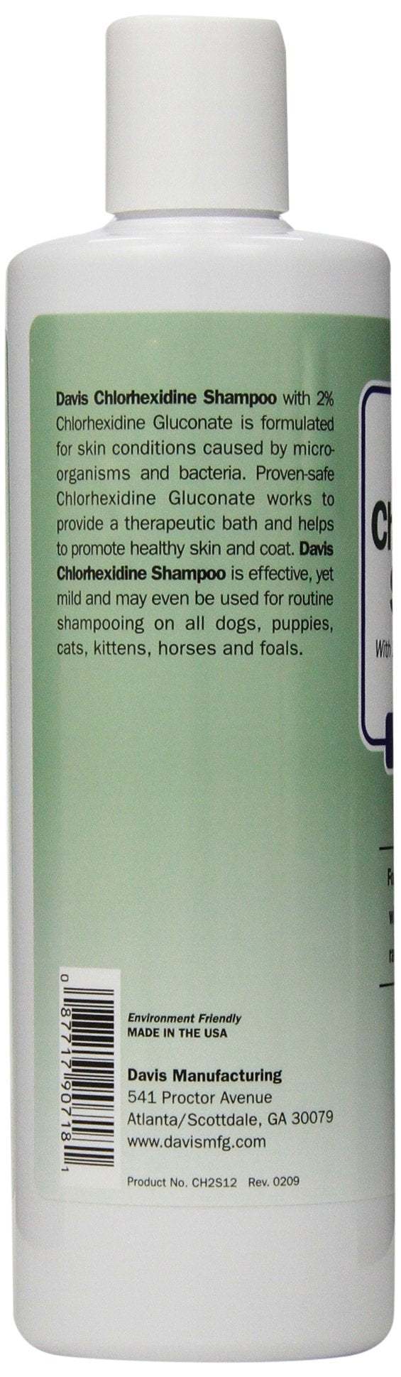 Davis Chlorhexidine pet shampoo lather demonstrates gentle cleansing for pets.