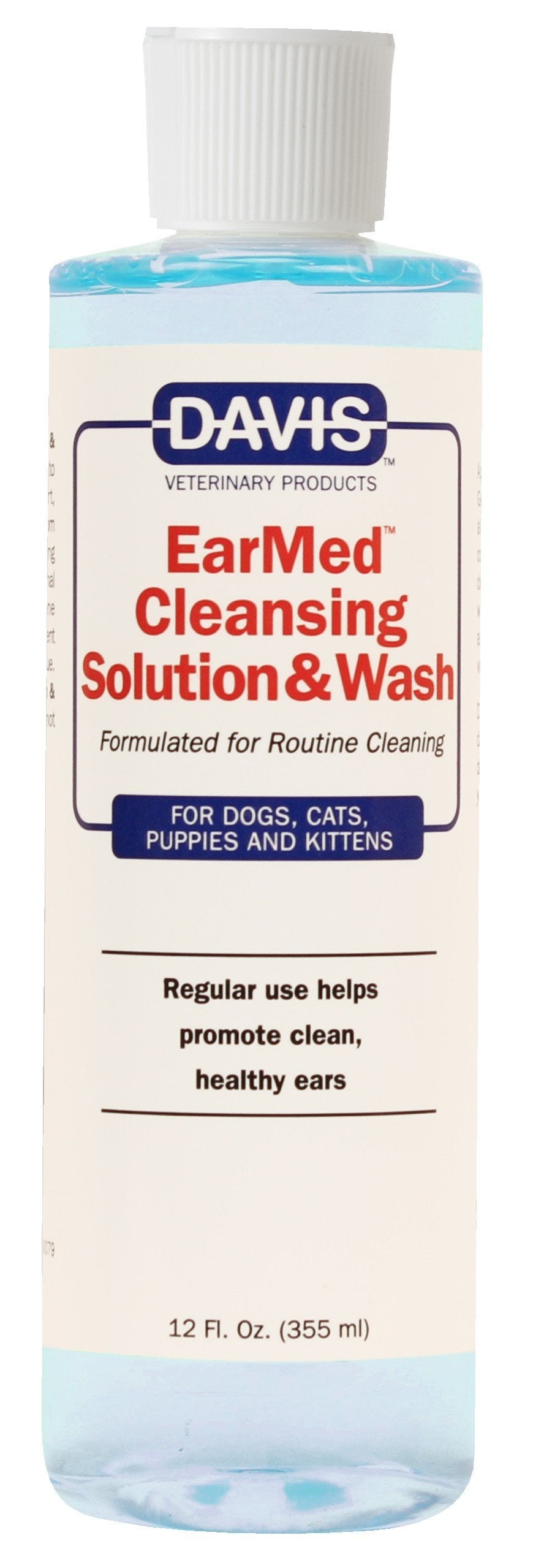 Davis EW12 EarMed bottle pour for gentle ear cleaning in dogs and cats.